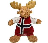 Kose-elger m/strikkekjole flagg liten