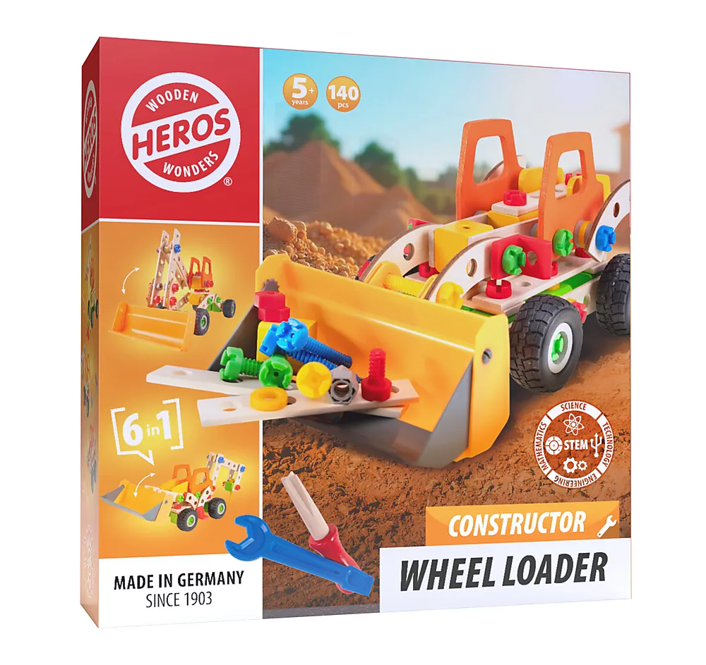 Byggesett hjullaster Heros 140 stk