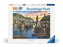Puslespill 500 Soloppgang ved havnen