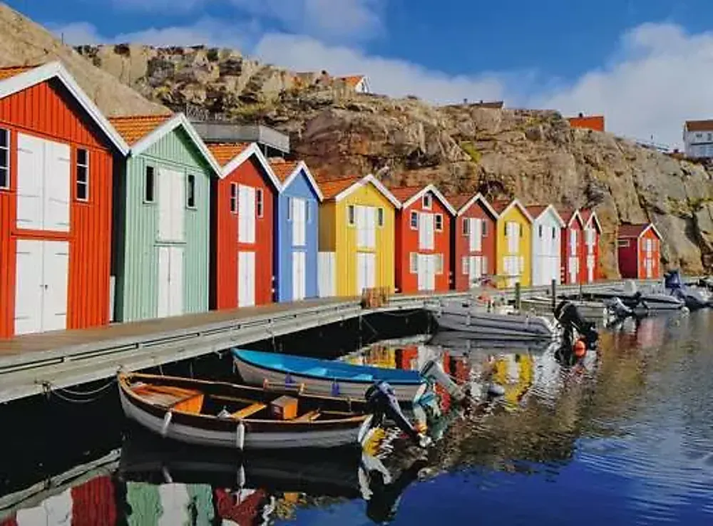 Puslespill 100 Ad Fargerike hus Sverige
