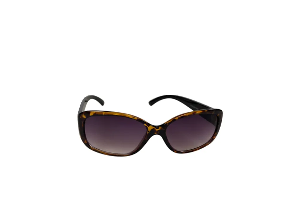 Solbrille dame mønstret brun