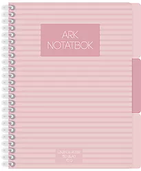 Notatbok ARK A5 3 index 150 blad rosa
