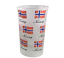 Snapgsglass flagg og Norway
