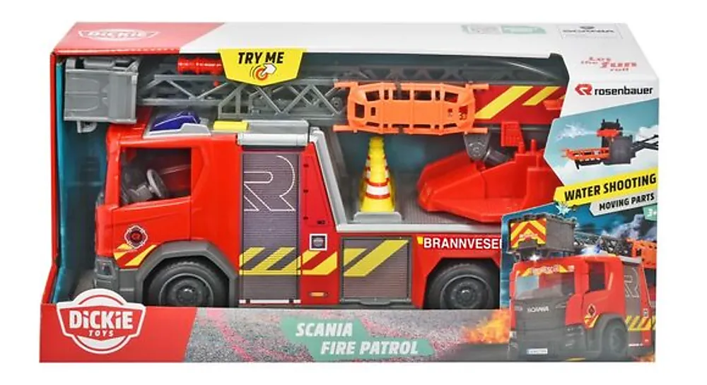 Brannbil Dickie Toys Scania med lys/lyd