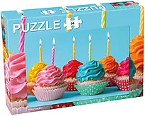 Puslespill 56 Fargerike muffins