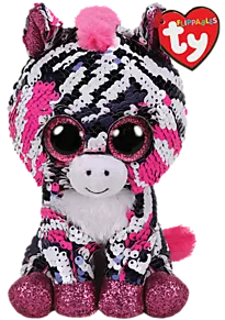 Bamse TY Zoey rosa zebra reg