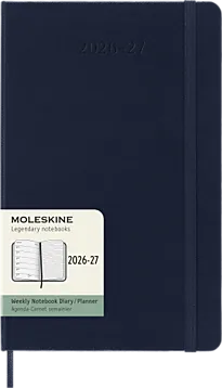 Kalender 2026/27 Hard L Uke Notat Blue