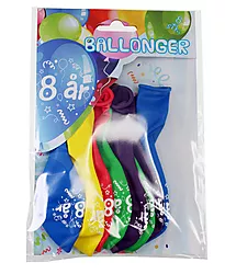 Ballonger 8 år 8pk ass