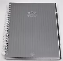 Notatbok ARK A4 5 index 150 blad grå