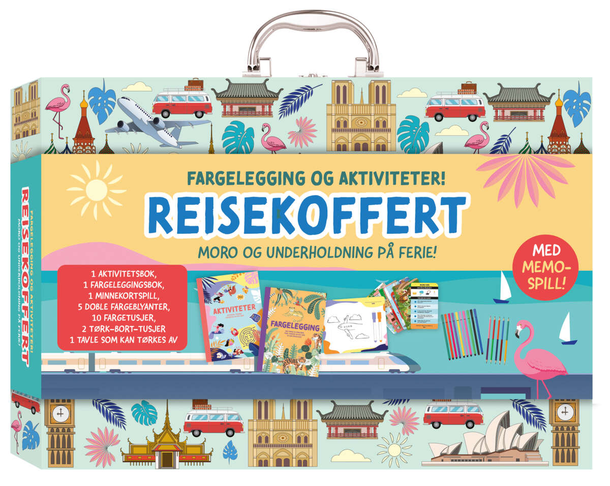 Aktivitetskoffert underholdning på reise