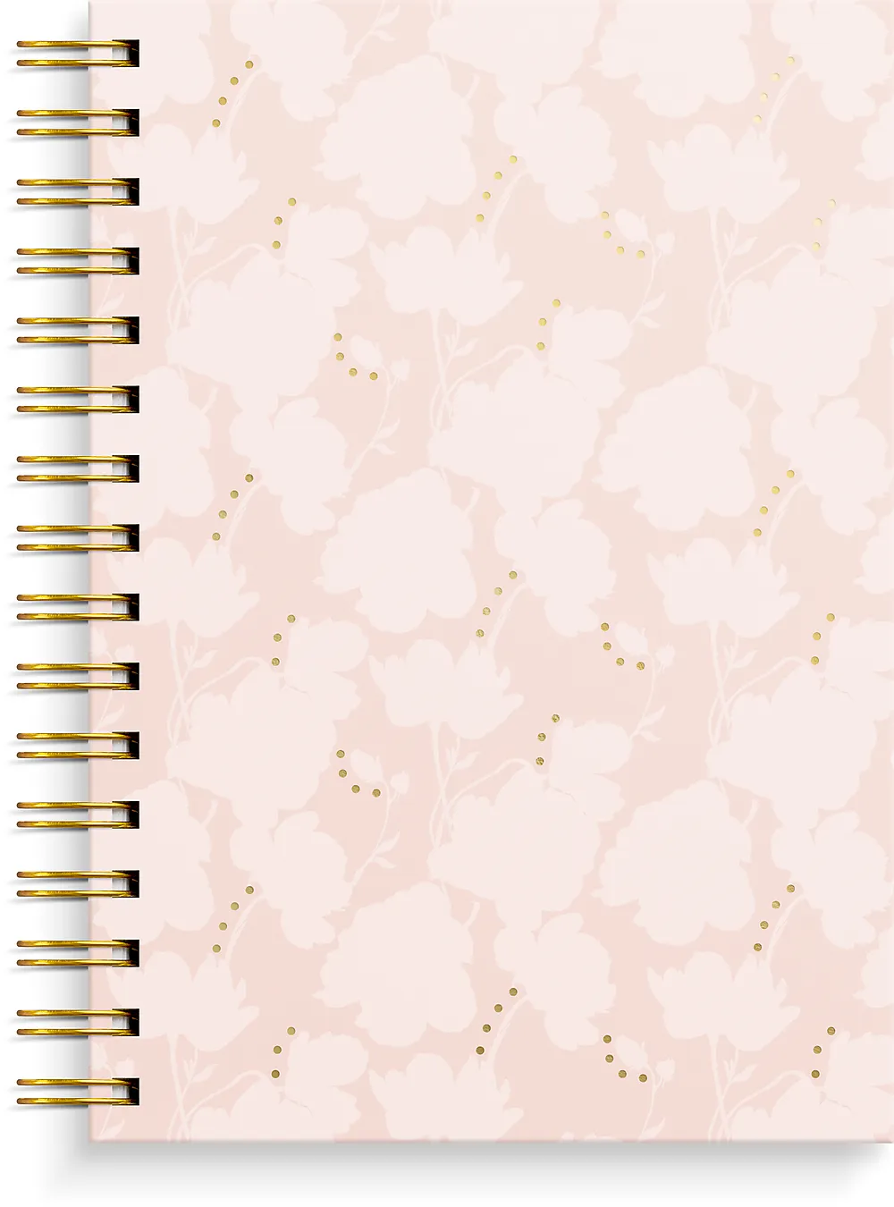 Spiralbok BURDE A5 linjer Flower rosa