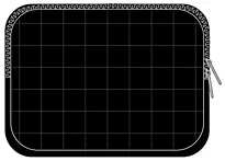Omslag sort ruter 12,9''