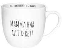 Krus Mamma har alltid rett porselen 38cl
