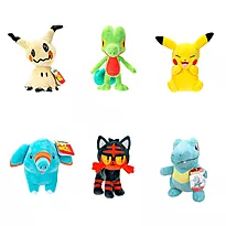 Bamse Pokemon 20cm 6 ass