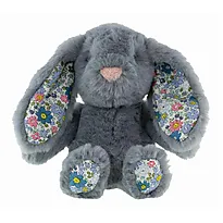Bamse Tinka kanin blomst blå 18cm