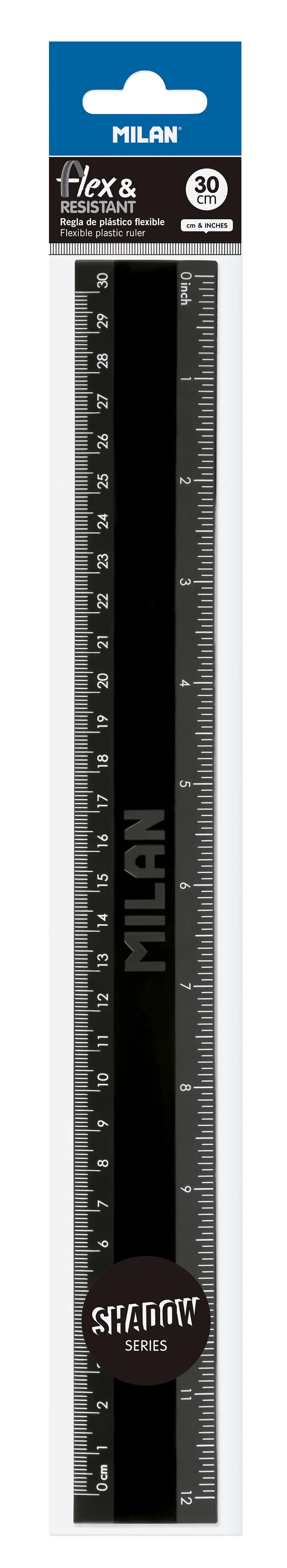 Linjal 30 cm Milan Shadow Flex&resistant