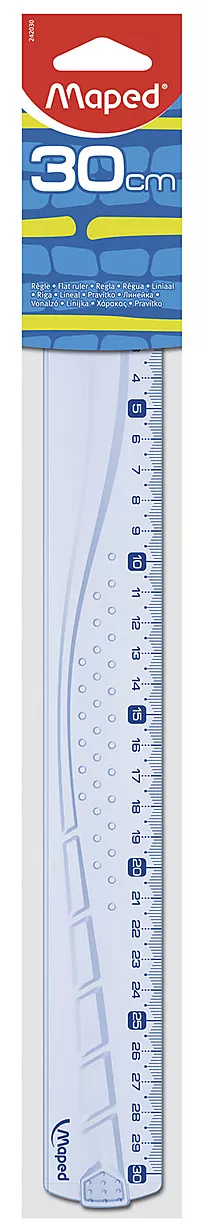 Linjal MAPED plast for oppheng 30 cm