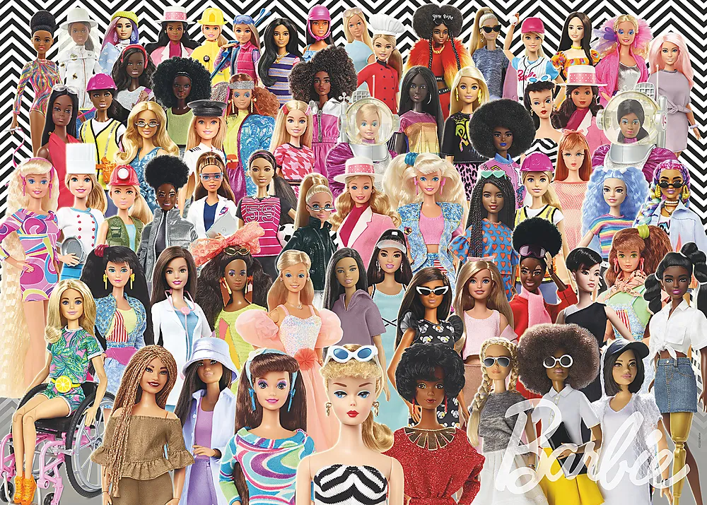 Puslespill 1000 Barbie Challenge