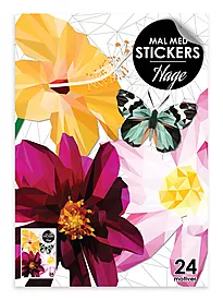 Malebok mal med stickers A4 hage