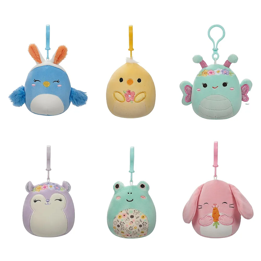 Bamse Squishmallows Clip Spring 9cm ass.