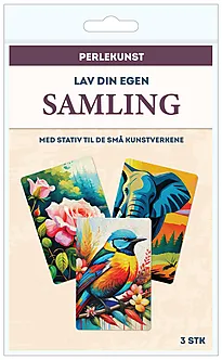 Perlekunst fargerik natur 13x18cm 3pk