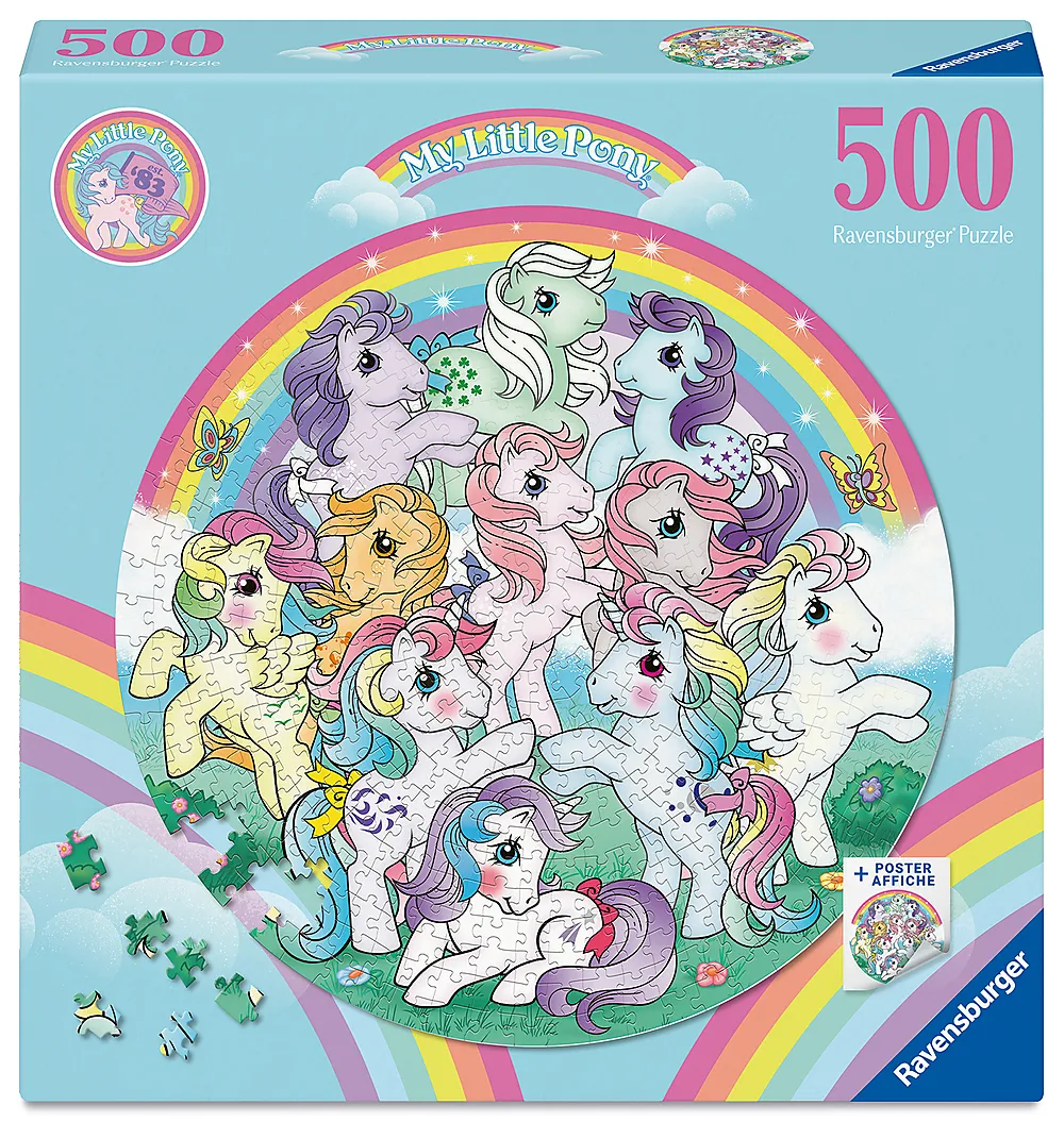 Puslespill 500 My Little Pony, rund