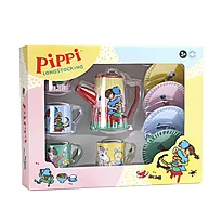 Lekeservise i blikk Pippi 6 deler
