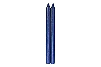 Kronelys 29cm blå