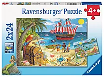 Puslespill 2x24 Pirater og havfruer