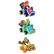 Figur med bil Super Mario 8cm ass