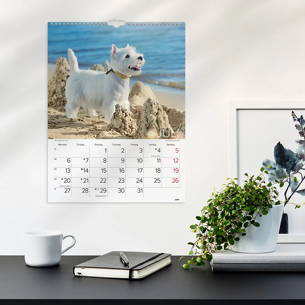 Veggkalender GRIEG 2026 Hunder