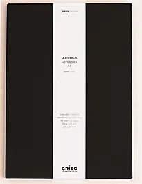 Skrivebok GRIEG A4 192s linjer sort