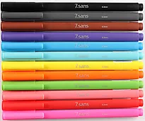 Filtpenn 7sans 0,3mm (12 ass. farger)