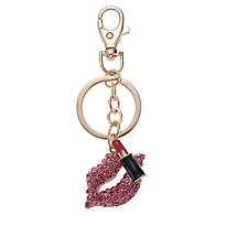 Nøkkelring bag charm lipstick