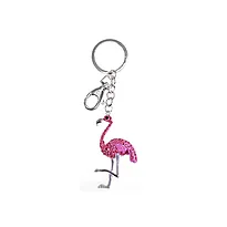 Nøkkelring bag charm flamingo