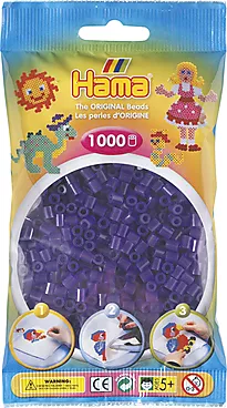 Perler Hama Midi 1000 stk lilla klar