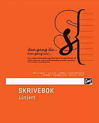 Skrivebok EMO 17x21cm 80g 24bl 18 linjer