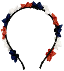 Hårbøyle 17.mai metall m/blomster