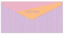 Notislapper m/klister i mappe