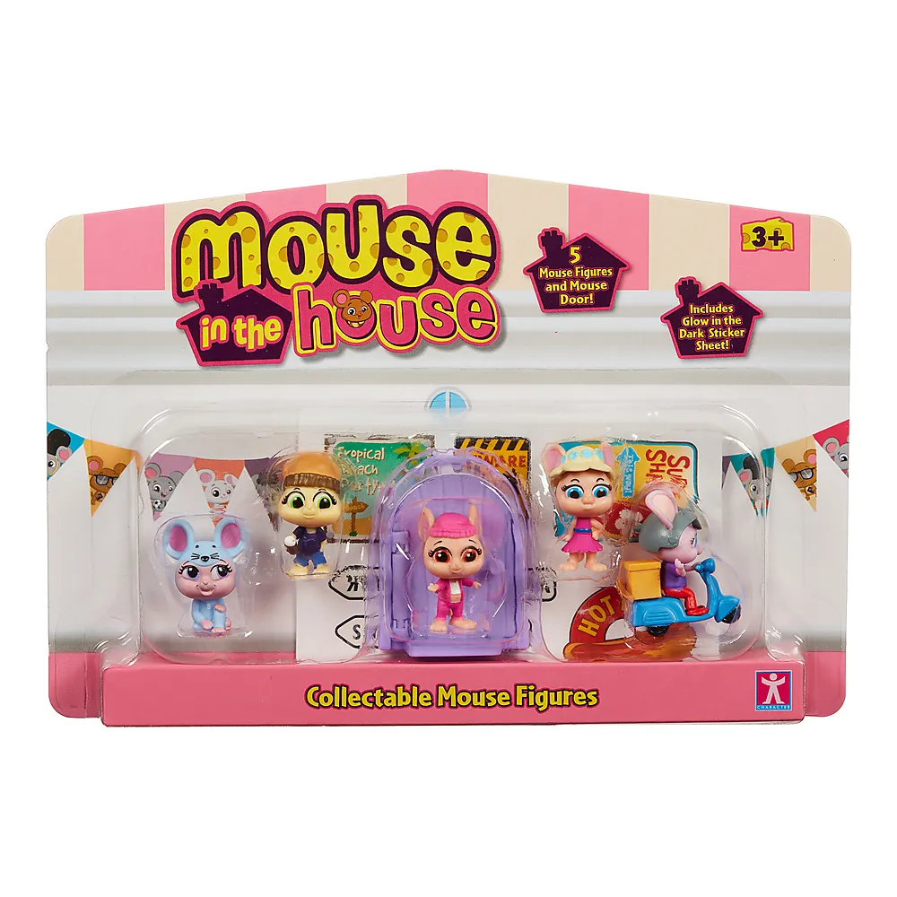 Figur Mouse in The House 5pk 2 ass.
