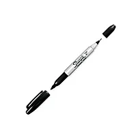 Tusj Sharpie Twin Tip sort Fine Ultra F