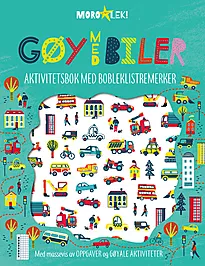 Akt.bok gøy med biler bobleklistremerker