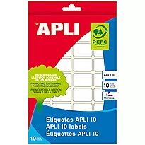Etikett APLI manuell 40x75mm hvit (40)