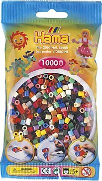 Perler Hama Midi 1000 stk fargemiks 67