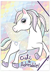 Strikkmappe A4 Unicorn