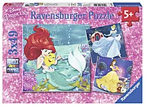 Puslespill 3x49 WD Prinsesser
