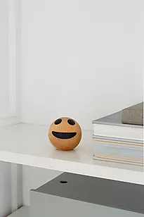 Trekule smilefjes (smiley) brun