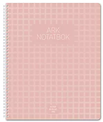 Spiralhefte ARK A5 70g 80bl ruter rosa