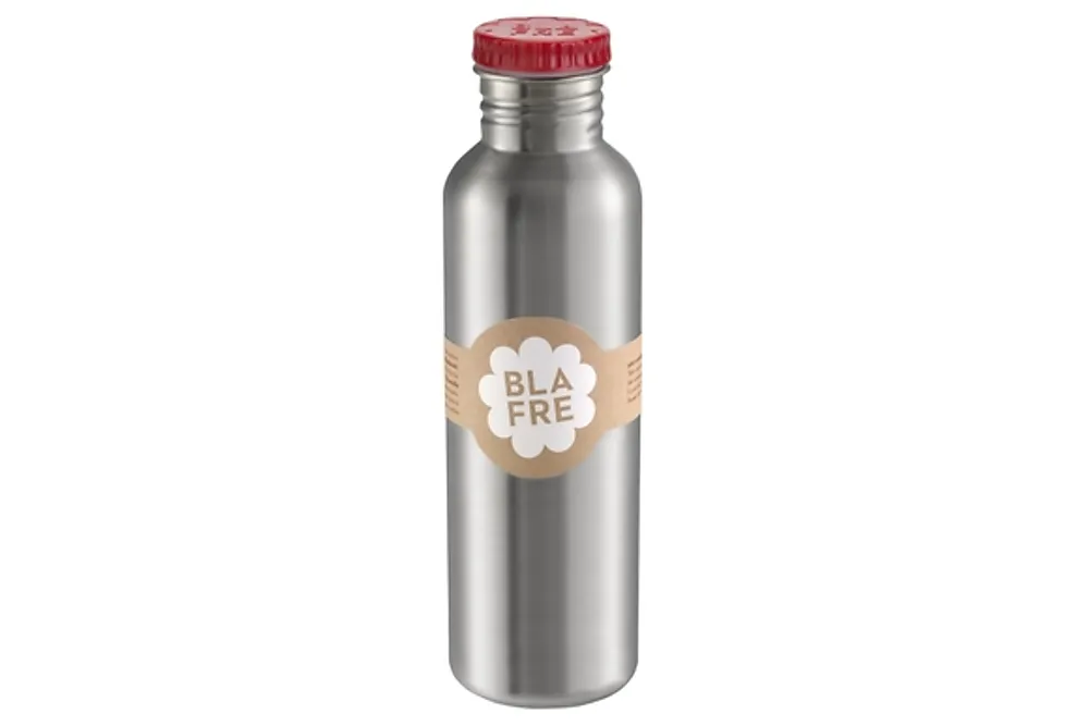Stålflaske 750ml rød