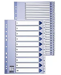 Register ESSELTE plast A4 1-31 blå/hvit